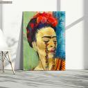 Canvas print Frida butterfly tears reart