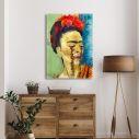 Canvas print Frida butterfly tears reart