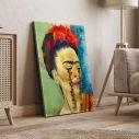 Canvas print Frida butterfly tears reart
