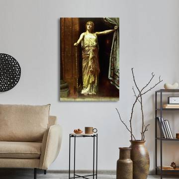 Πίνακας ζωγραφικής Κλυταιμνήστρα John Collier Καμβάς τελαρωμένος Όψη 1 2