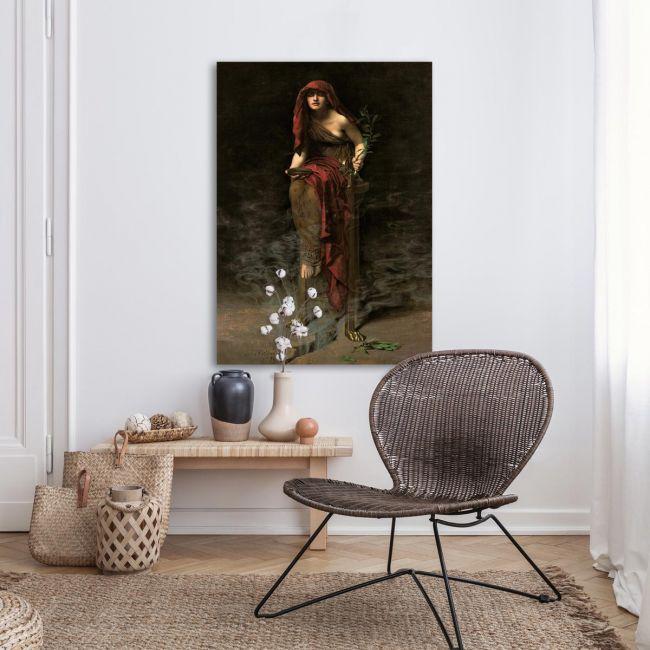 Canvas print Priestess of Delphi, John Collier