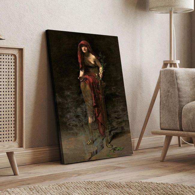 Canvas print Priestess of Delphi, John Collier