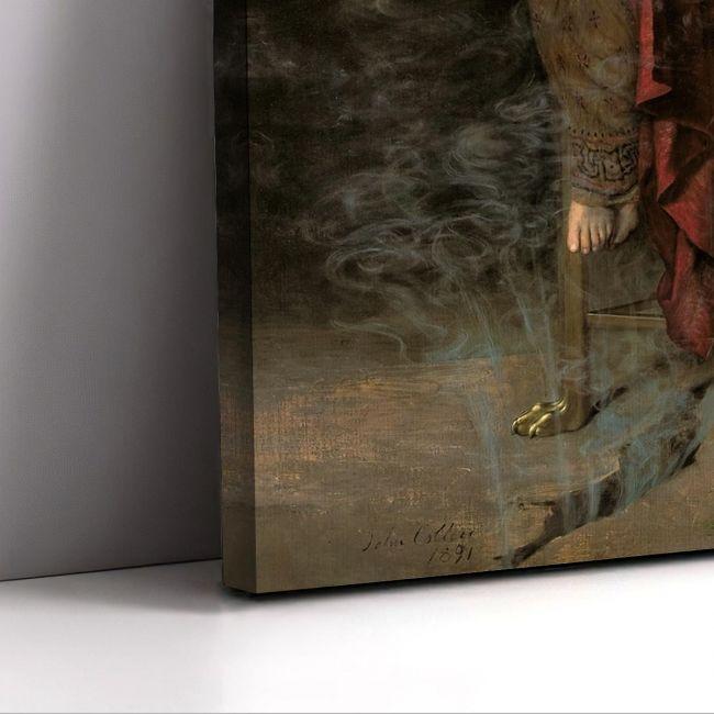 Canvas print Priestess of Delphi, John Collier