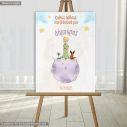 Canvas print welcome to my baptism,little prince and planet