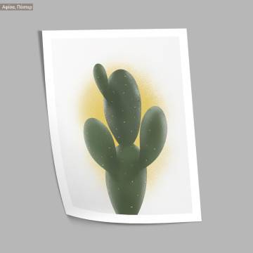 Curvy cactus, κάδρο, μαύρη κορνίζα 2