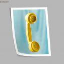 Yellow phone, αφίσα, κάδρο