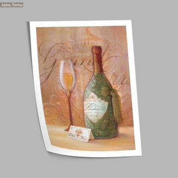 Wine art II, κάδρο, μαύρη κορνίζα 2