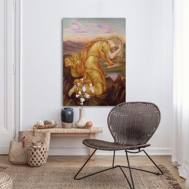 Canvas print Demeter mourning for Persephon, Evelyn De Morgan