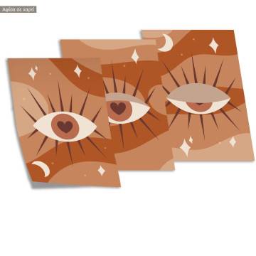 Look Me in the Heart, three panels poster 2