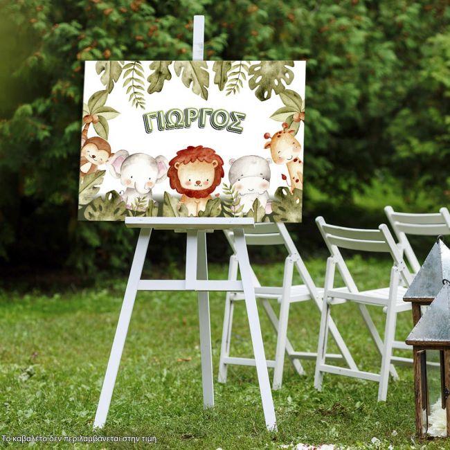 Canvas print Vaptism welcome, Safari animals