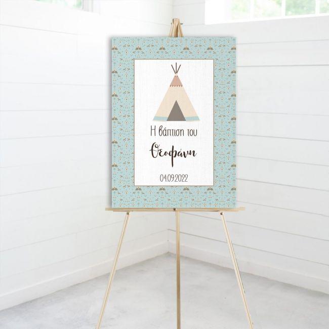 Canvas print baptism , Teepee tent