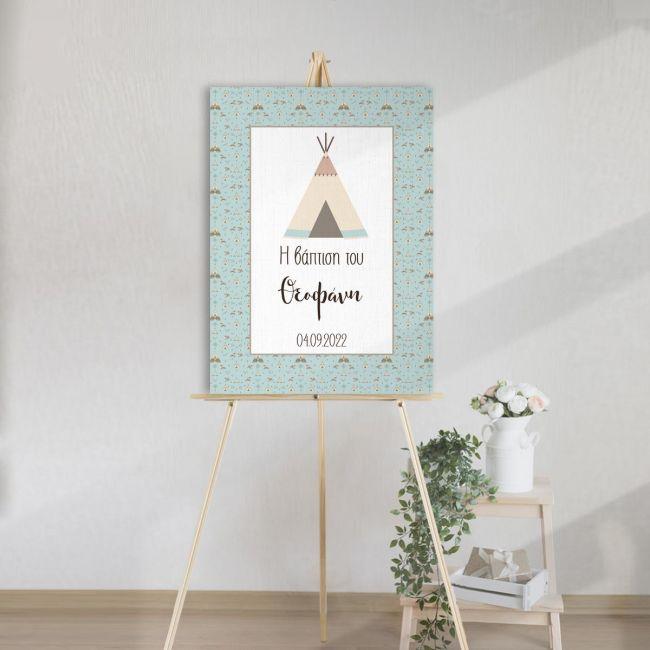 Canvas print baptism , Teepee tent