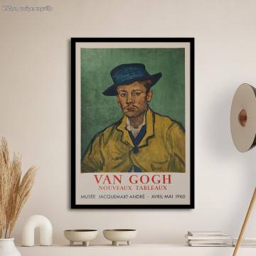 Αφίσα Έκθεσης Nouveaux Tableaux, Vincent van Gogh, αφίσα, κάδρο