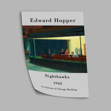 Exhibition Poster Nighthawks, Hopper E 2