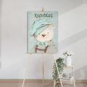 Canvas printwelcome to my baptism , Vintage bear