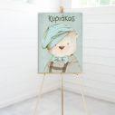 Canvas printwelcome to my baptism , Vintage bear