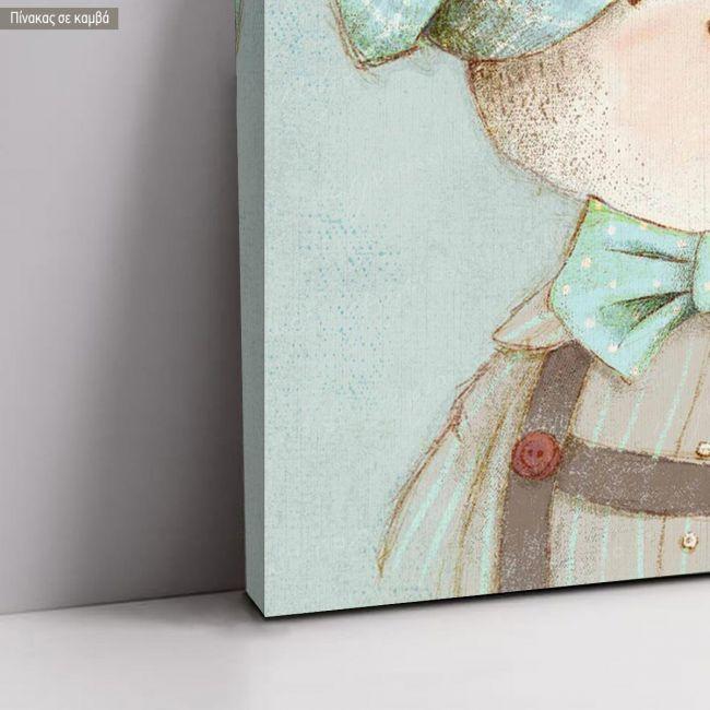 Canvas printwelcome to my baptism , Vintage bear