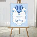 Canvas print Hot air Balloon, polka dots