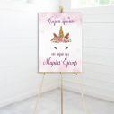 Canvas print birthday party, Unicorn