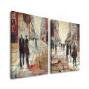 Canvas print City streets, two panels