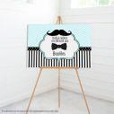 Canvas print Welcome to Baptism , Moustache papillon