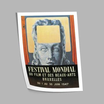 Αφίσα Έκθεσης Festival Mondial, Magritte R, αφίσα, κάδρο 2