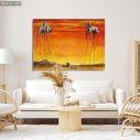 Canvas print Elephants reart (original by S. Dali), reproduction