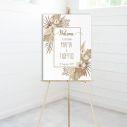 Canvas print Wedding Welcome Pampas grass