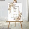 Canvas print Wedding Welcome Pampas grass