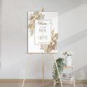 Canvas print Wedding Welcome Pampas grass