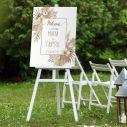 Canvas print Wedding Welcome Pampas grass