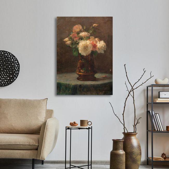 Canvas print Vase with roses, Iakovidis