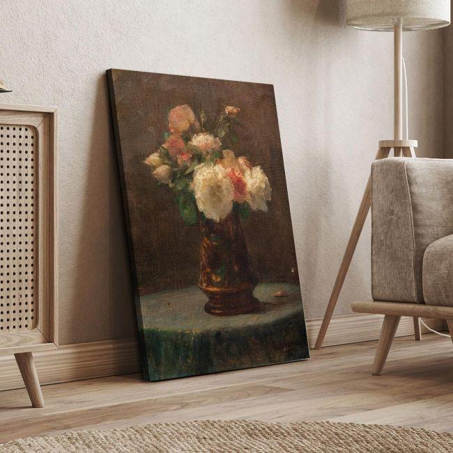 Canvas print Vase with roses, Iakovidis