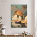 Canvas print Fisherman's house by the sea, Oikonomou M.