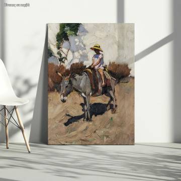 Canvas print The donkey Litras