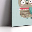Πίνακας παιδικός σε καμβά Owl dream big
