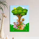 Kids canvas print Happy friends