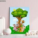 Kids canvas print Happy friends