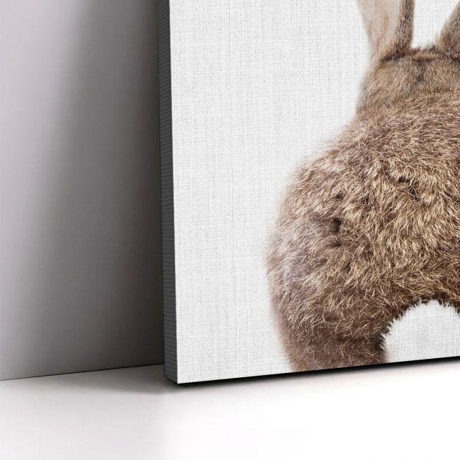 Πίνακας παιδικός σε καμβά Bye bye rabbit, λαγουδάκι