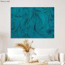 Canvas print Blue curly
