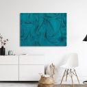 Canvas print Blue curly