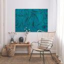 Canvas print Blue curly