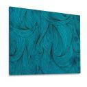 Canvas print Blue curly