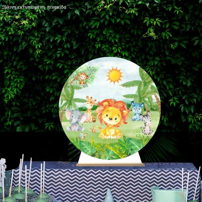 Ξύλινη πινακίδα, African friends