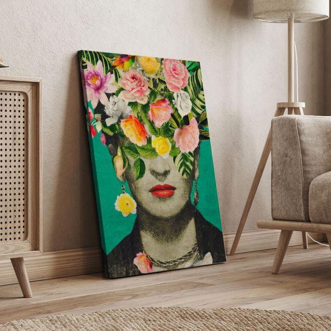 Canvas print Flowered Frida