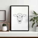 Geometric animals Buffalo, Poster
