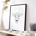 Geometric animals Buffalo, Poster