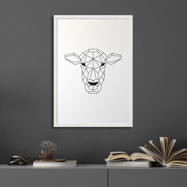 Geometric animals Buffalo, αφίσα, κάδρο 
