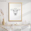 Geometric animals Buffalo, Poster
