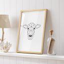 Geometric animals Buffalo, Poster
